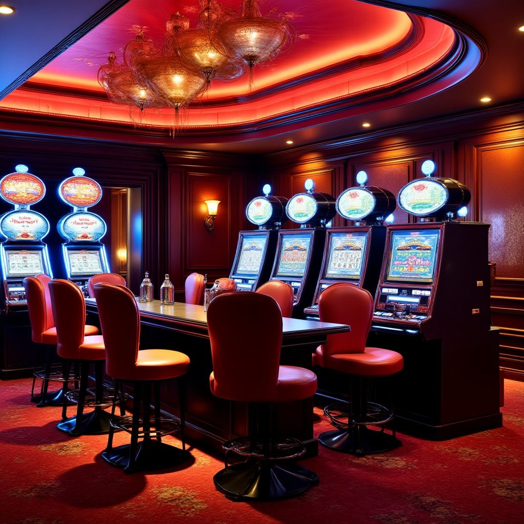 VIP lounge met exclusieve speelautomaten